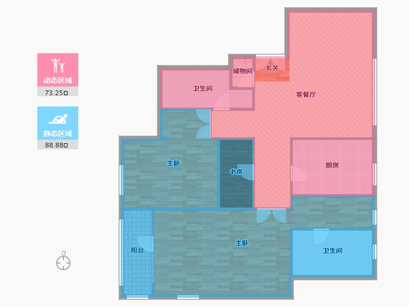 北京-北京市-公园1872-216号楼-149.11-户型库-动静分区