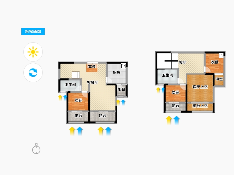 江苏省-苏州市-中联铂悦-122.38-户型库-采光通风