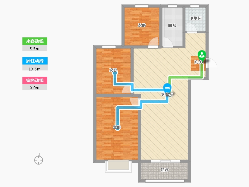 山东省-枣庄市-誉德华府-104.00-户型库-动静线