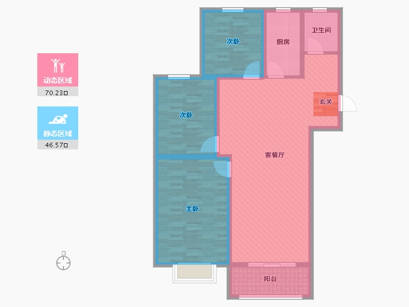 山东省-枣庄市-誉德华府-104.00-户型库-动静分区