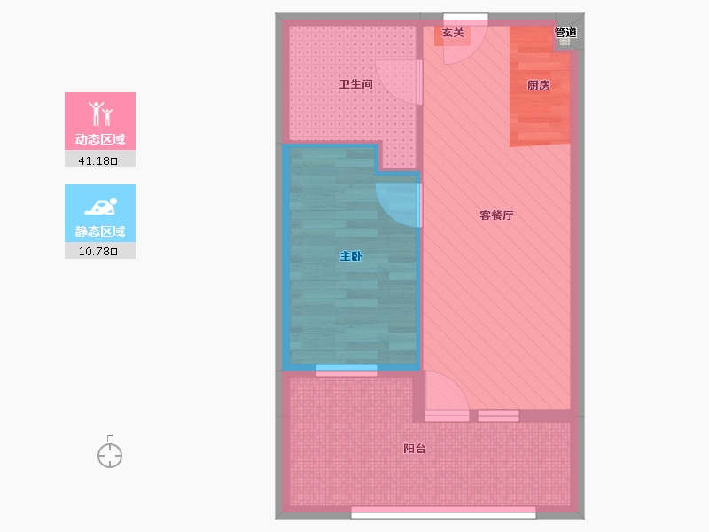 北京-北京市-岸上澜庭-45.97-户型库-动静分区