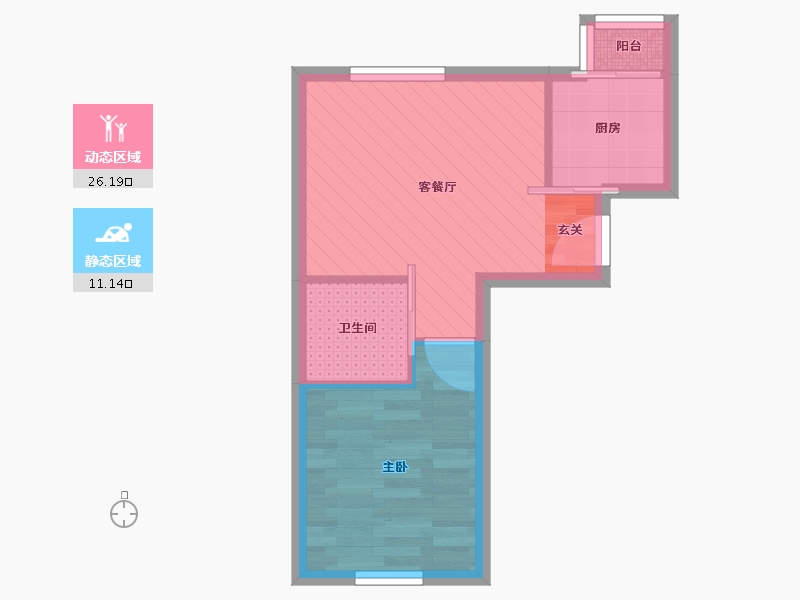 北京-北京市-合立方小区2号楼-32.40-户型库-动静分区