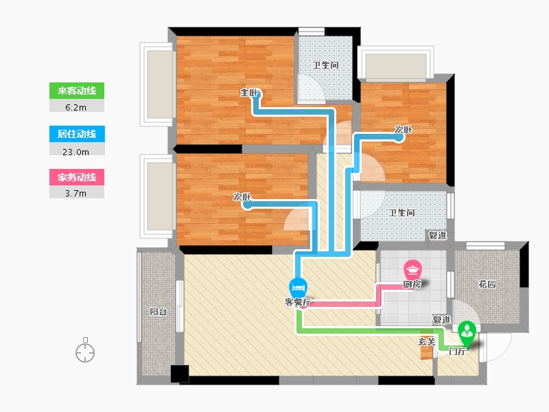 广西壮族自治区-贵港市-通泰爱丽舍-79.79-户型库-动静线