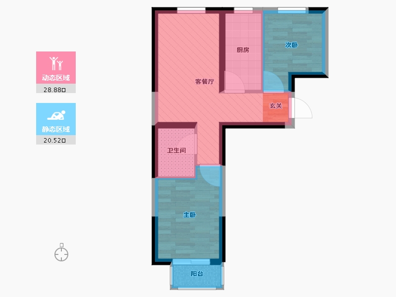 河北省-邢台市-襄南家园-42.30-户型库-动静分区