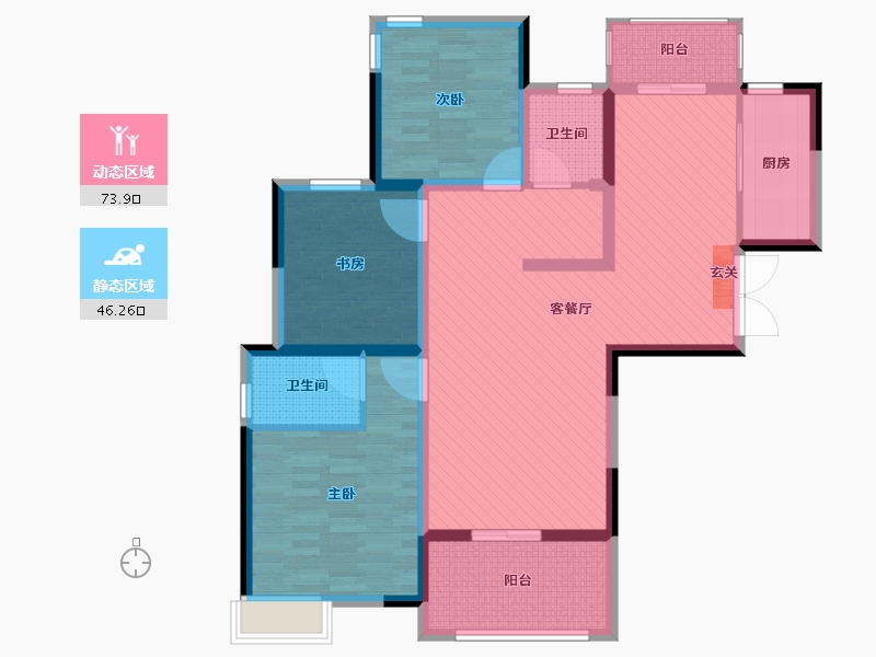 河南省-开封市-金色安康家园-105.60-户型库-动静分区