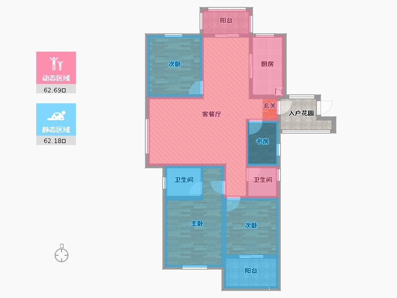 江西省-上饶市-金福家园-113.90-户型库-动静分区