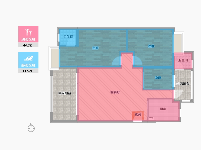 江西省-赣州市-赣南医学院-96.00-户型库-动静分区