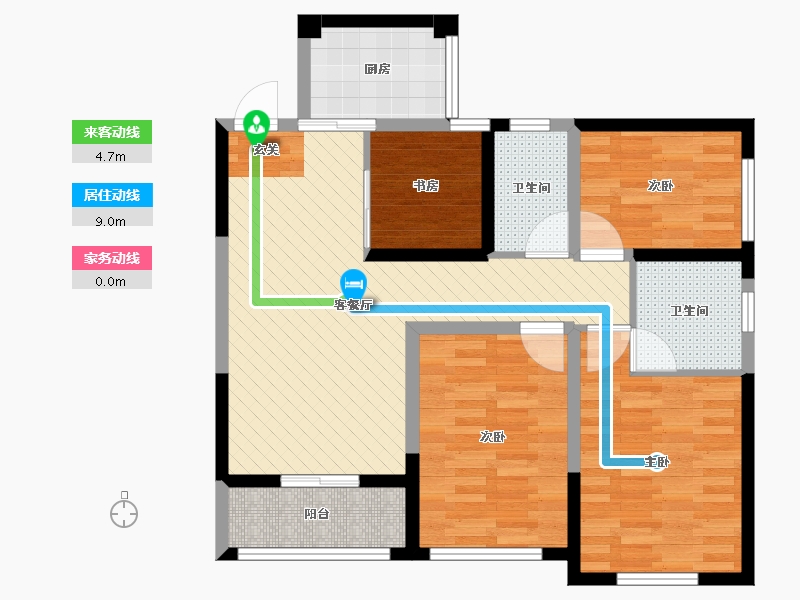 广西壮族自治区-北海市-观海一品-82.22-户型库-动静线