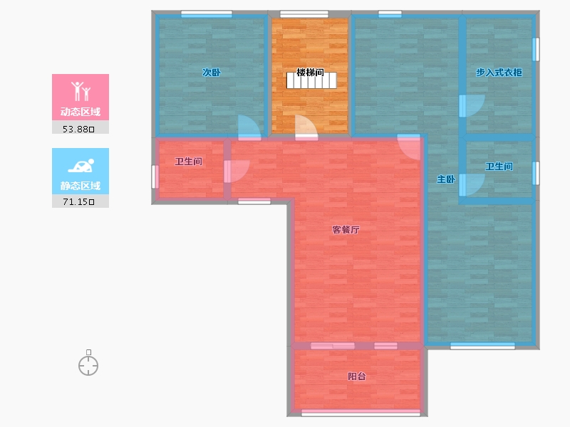 贵州省-黔东南苗族侗族自治州-下司小河-122.41-户型库-动静分区