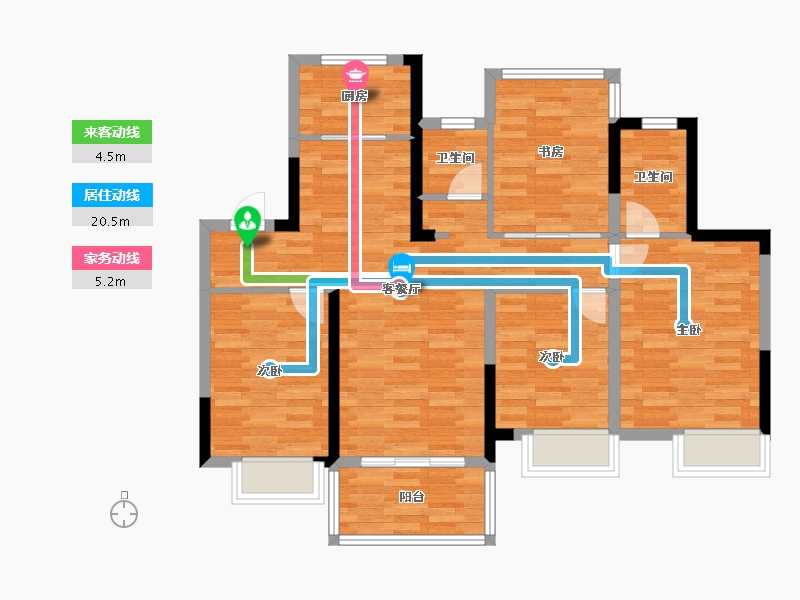 安徽省-安庆市-滨江首府-89.21-户型库-动静线