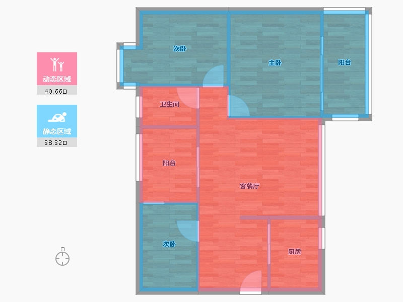 四川省-成都市-北回归线一期-71.87-户型库-动静分区