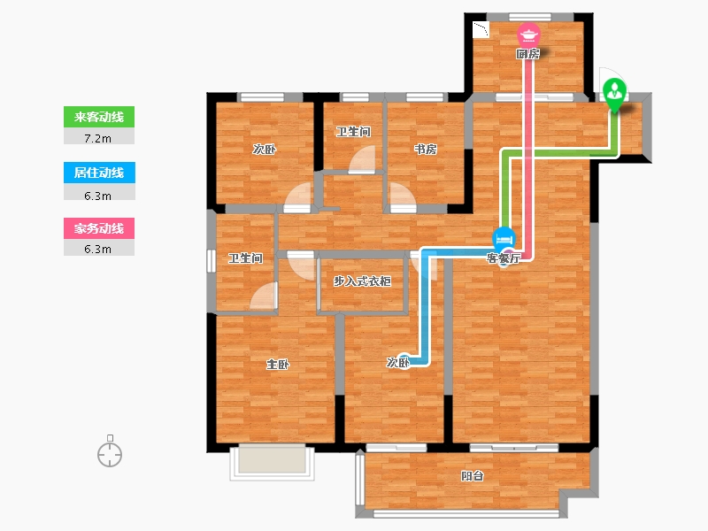 安徽省-合肥市-海尔云玺-124.01-户型库-动静线