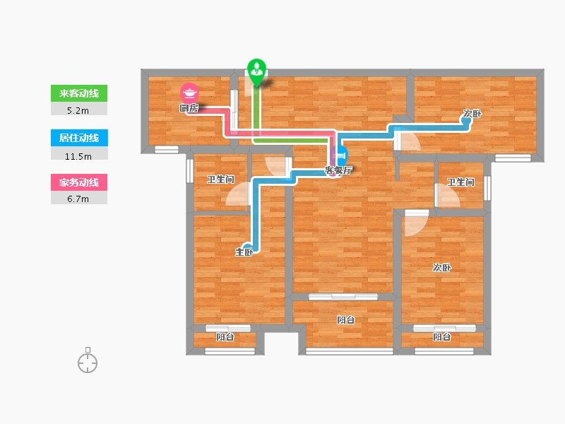 河南省-信阳市-固始建业城-87.50-户型库-动静线