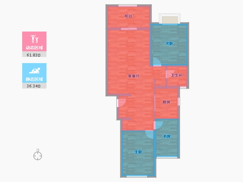 江苏省-苏州市-额-87.99-户型库-动静分区