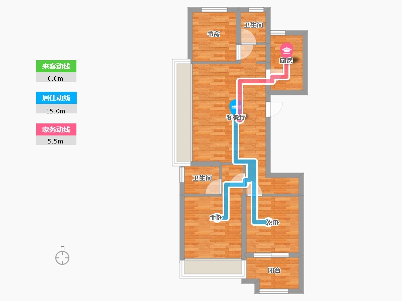 浙江省-杭州市-上实海上海-67.50-户型库-动静线