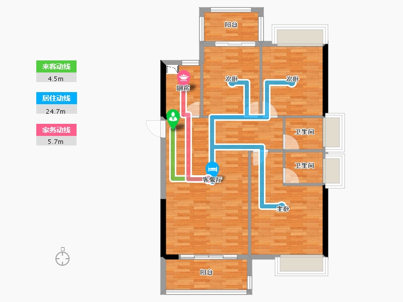 福建省-宁德市-盛大庄园-90.01-户型库-动静线