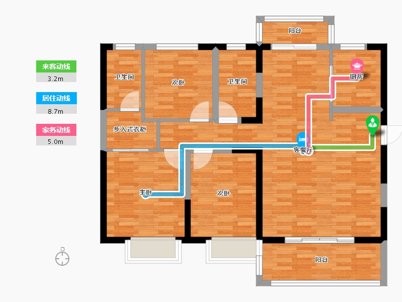 湖北省-宜昌市-长江首府-93.64-户型库-动静线