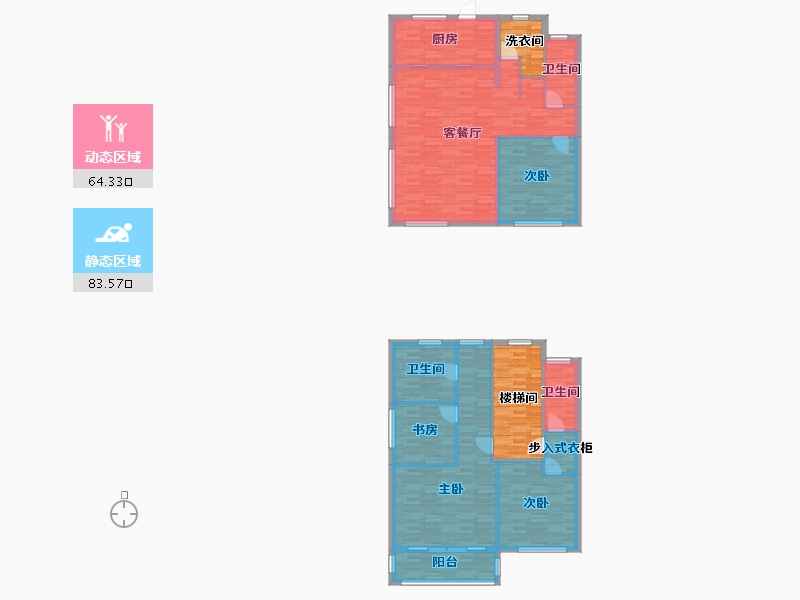 广东省-江门市-恩平-151.20-户型库-动静分区