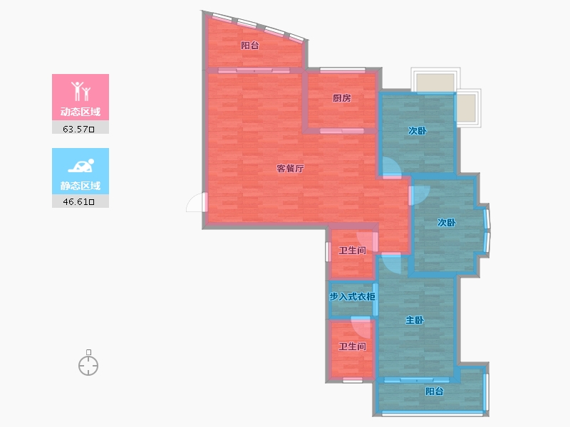 山东省-德州市-禹城上禹周源-98.00-户型库-动静分区