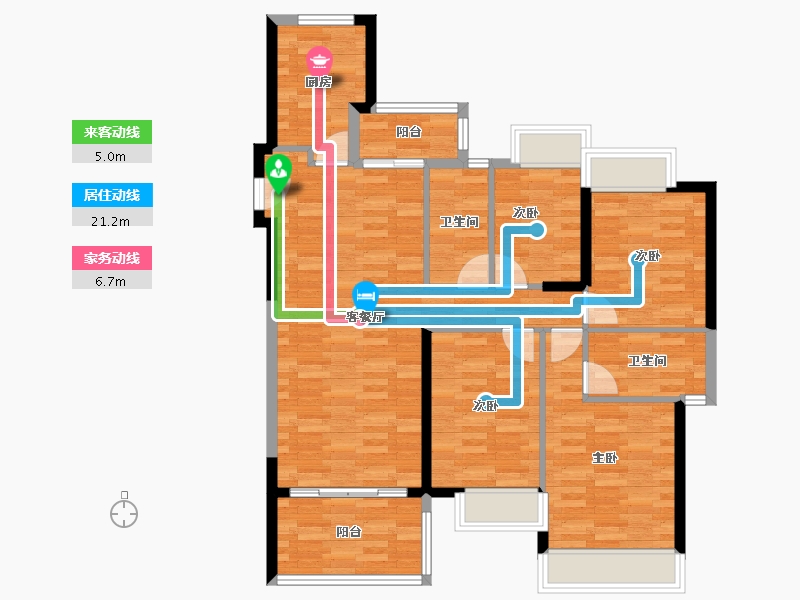 广东省-韶关市-乐昌市富力尚悦居-99.62-户型库-动静线