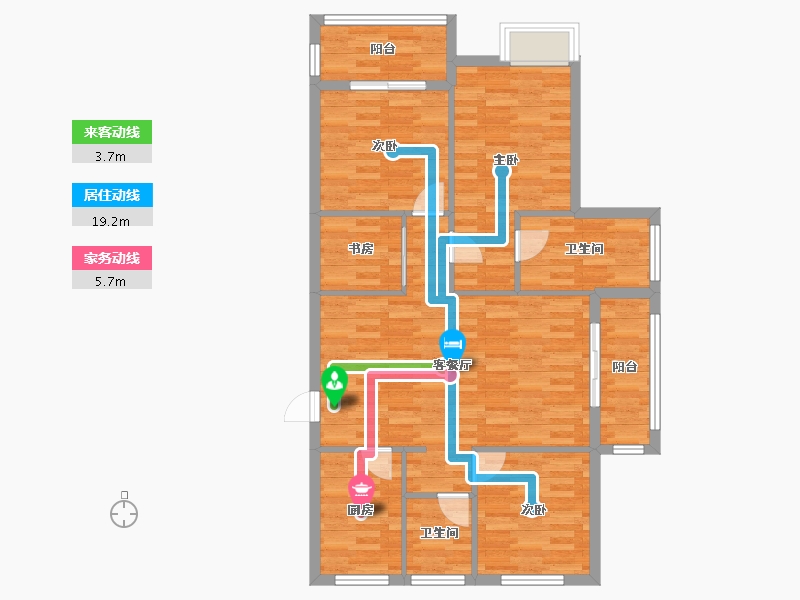 浙江省-金华市-香悦府-93.46-户型库-动静线