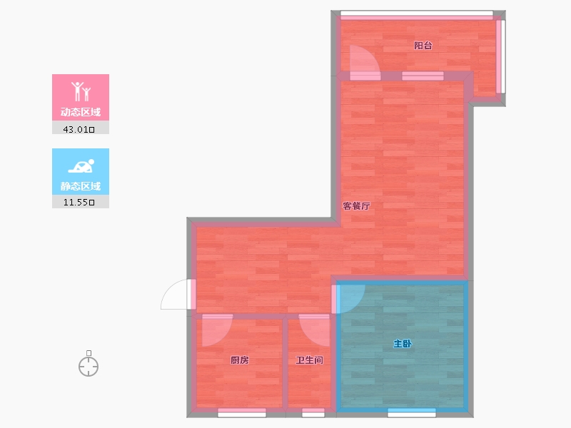 浙江省-湖州市-红丰新村-47.86-户型库-动静分区