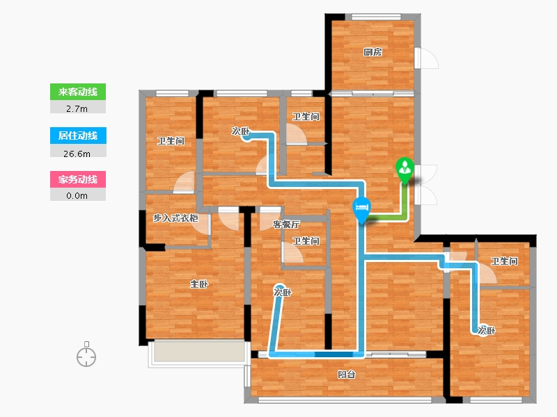 浙江省-嘉兴市-花语江南-127.48-户型库-动静线