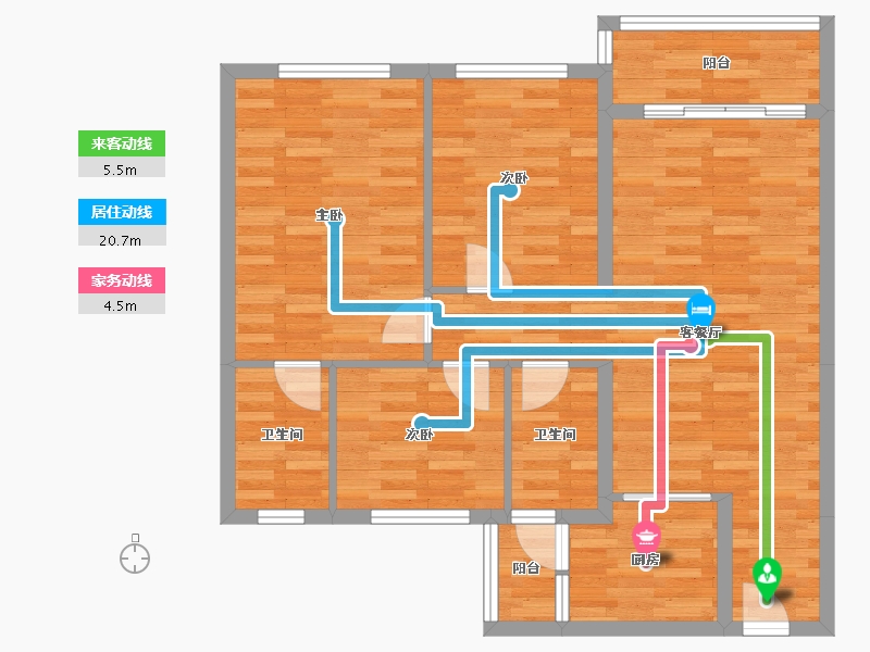 广东省-肇庆市-肇庆碧桂园-82.14-户型库-动静线