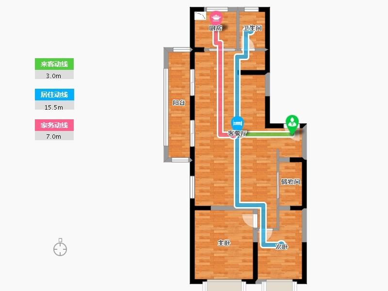 江苏省-连云港市-恒润郁洲府-85.03-户型库-动静线