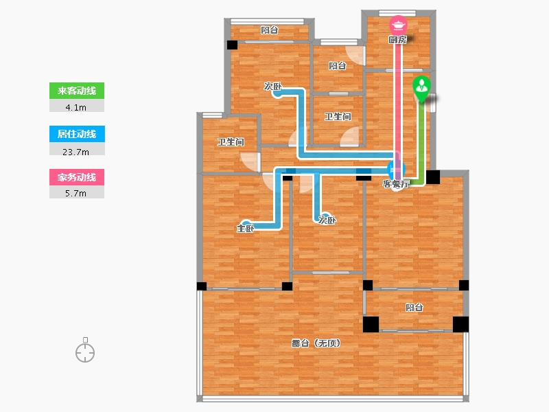 福建省-厦门市-鼓浪湾-141.33-户型库-动静线