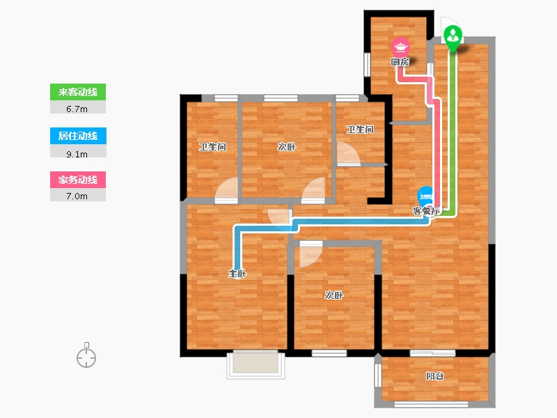 河南省-郑州市-正商兰庭华府-116.00-户型库-动静线