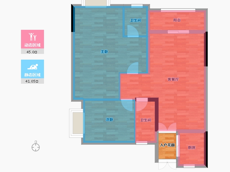 四川省-广安市-凤凰城-80.23-户型库-动静分区