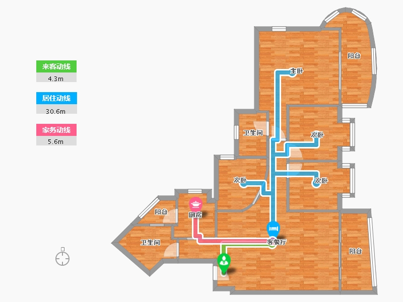 广东省-广州市-江南花园二期-116.21-户型库-动静线