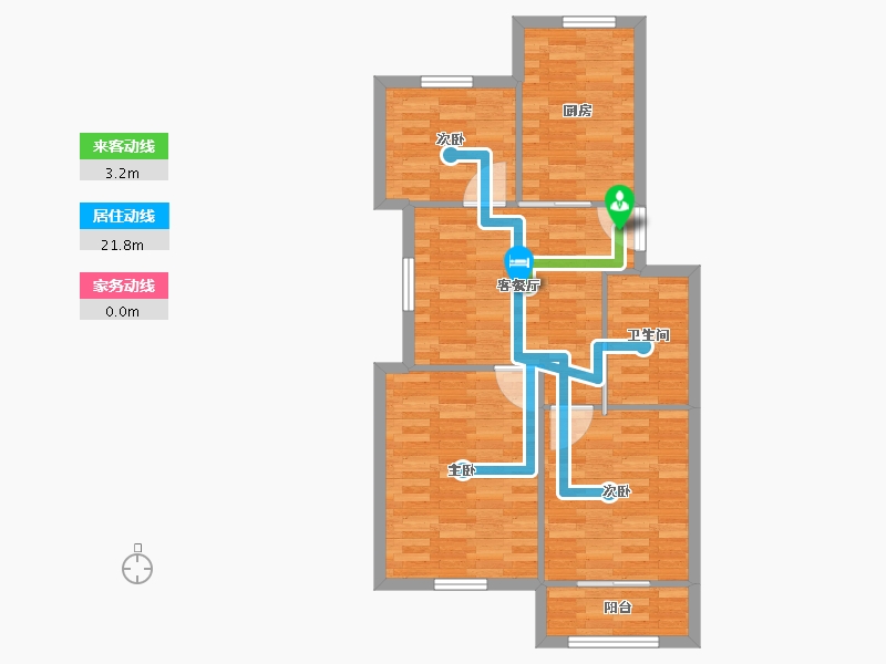 上海-上海市-罗秀新村-71.24-户型库-动静线