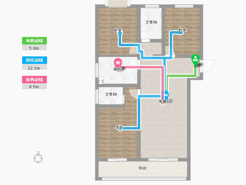 河南省-南阳市-南阳世界里-91.33-户型库-动静线