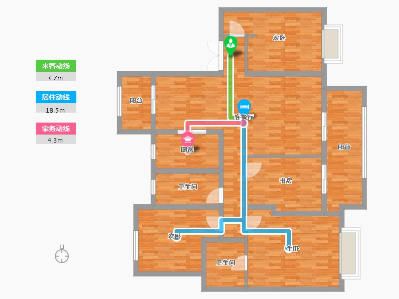 四川省-眉山市-领地凯旋府-123.24-户型库-动静线