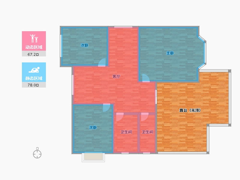 湖南省-衡阳市-衡山县乡村别墅-183.05-户型库-动静分区