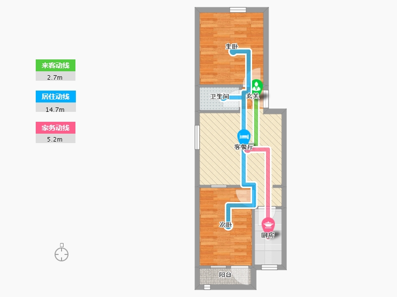 北京-北京市-观音寺小区-44.90-户型库-动静线