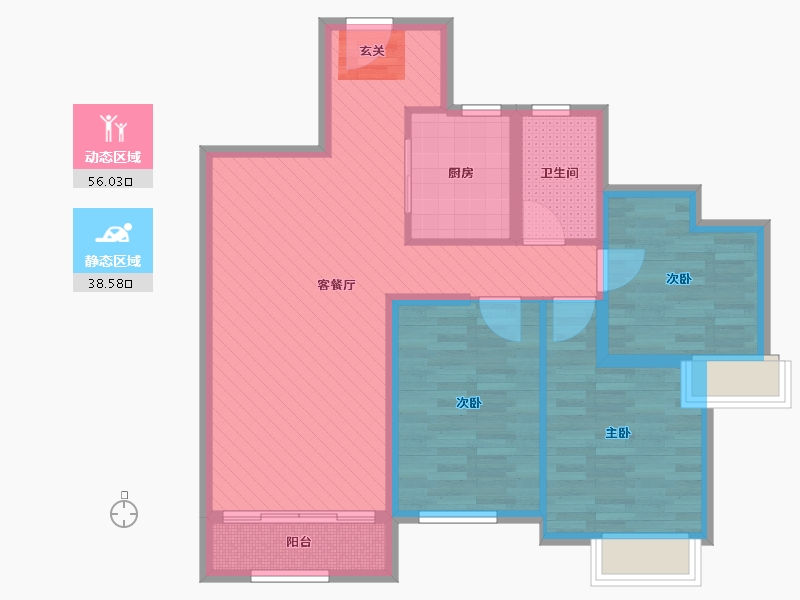 江西省-南昌市-龙泉湾-83.20-户型库-动静分区