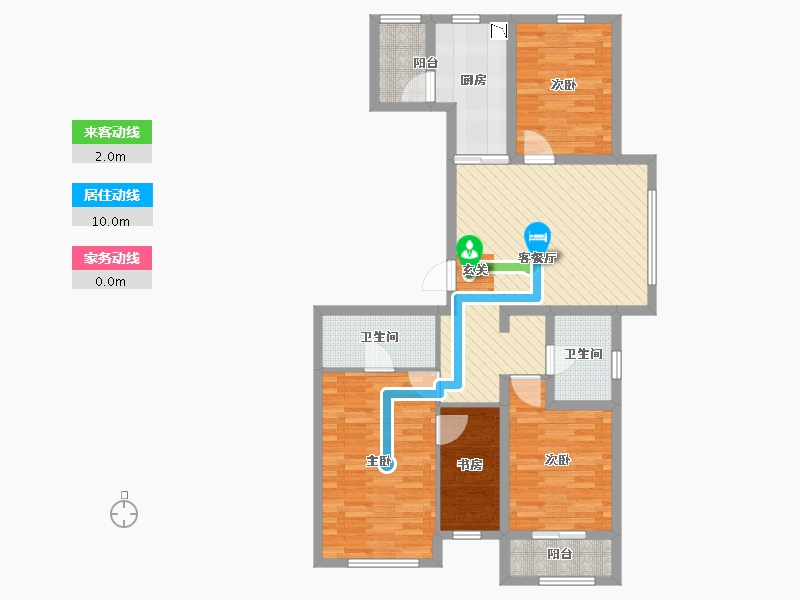 辽宁省-沈阳市-荣业广场-95.63-户型库-动静线