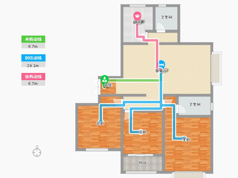 山东省-潍坊市-罗府新城-137.00-户型库-动静线