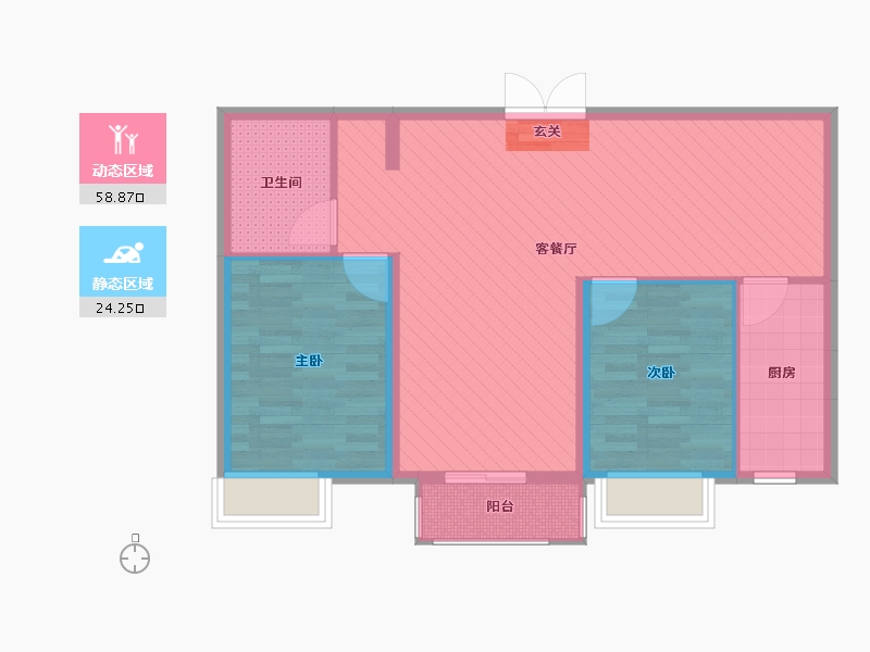 山西省-大同市-绿地-74.36-户型库-动静分区