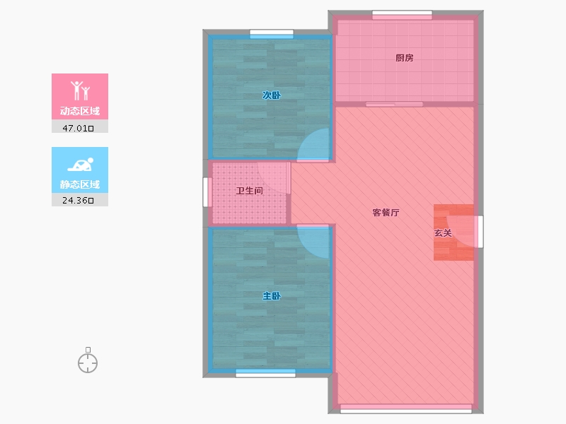 山东省-青岛市-仁和居-64.92-户型库-动静分区