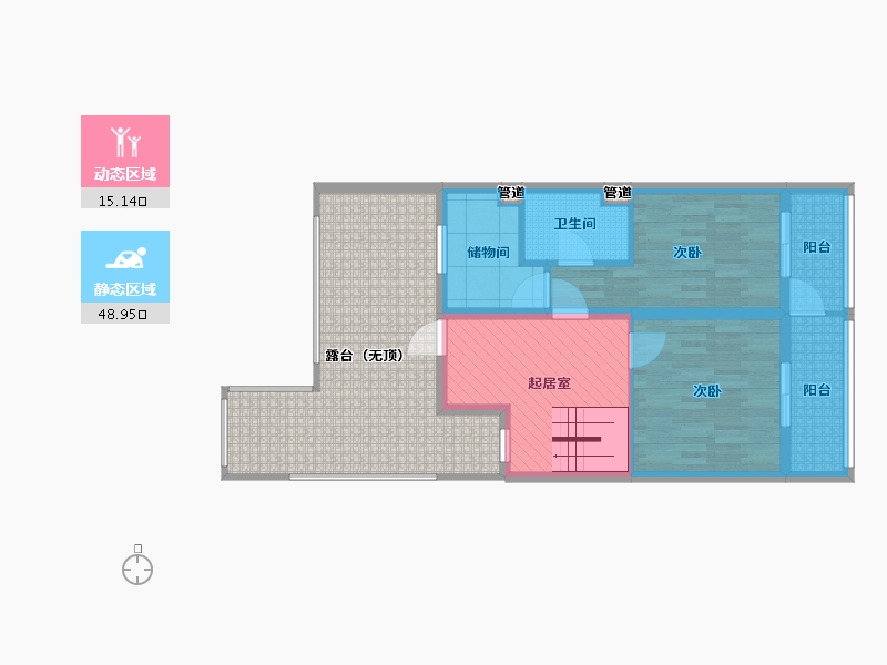 河北省-廊坊市-上上城三季小区-80.92-户型库-动静分区