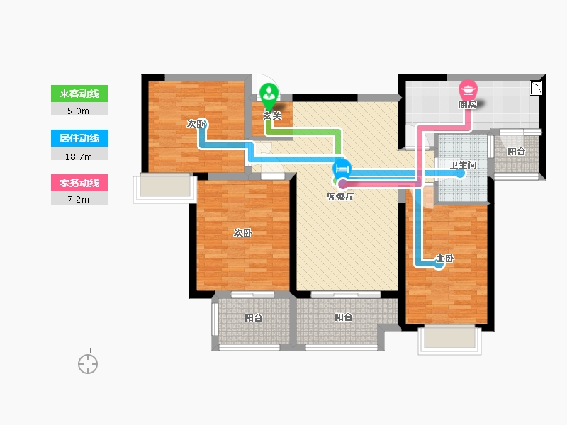 安徽省-阜阳市-宝龙广场-94.28-户型库-动静线