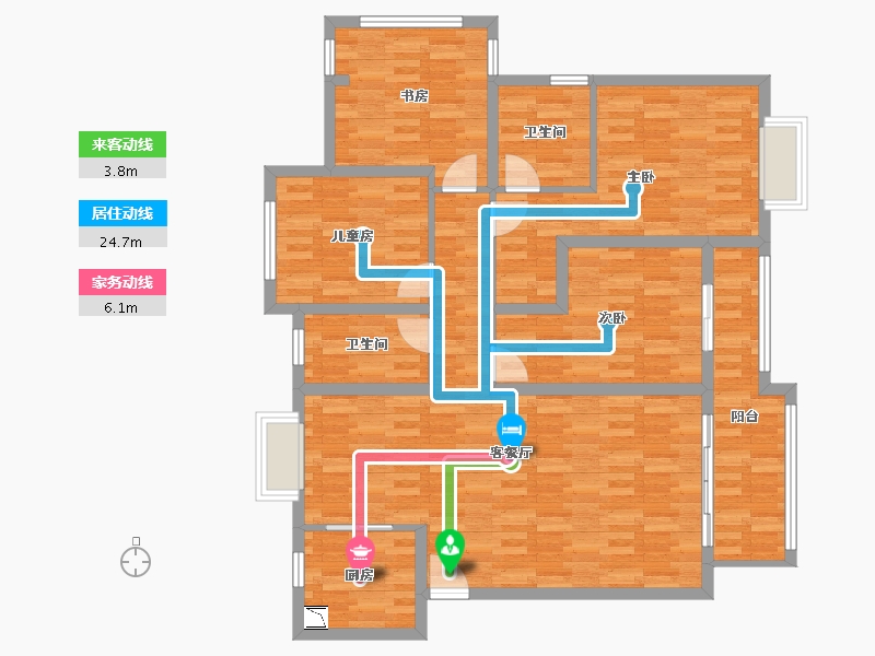 福建省-漳州市-锦绣碧湖-118.99-户型库-动静线