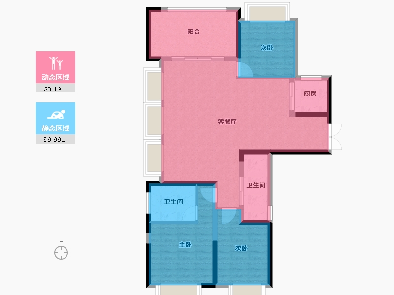 贵州省-贵阳市-首钢·贵州之光-97.38-户型库-动静分区