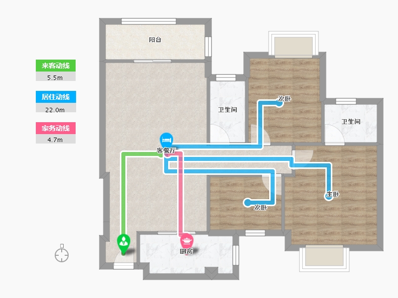 福建省-厦门市-华林金盛-80.77-户型库-动静线