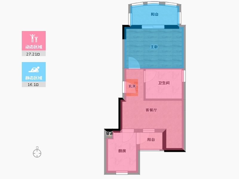 广东省-深圳市-深圳南山区蔚蓝海岸-37.92-户型库-动静分区