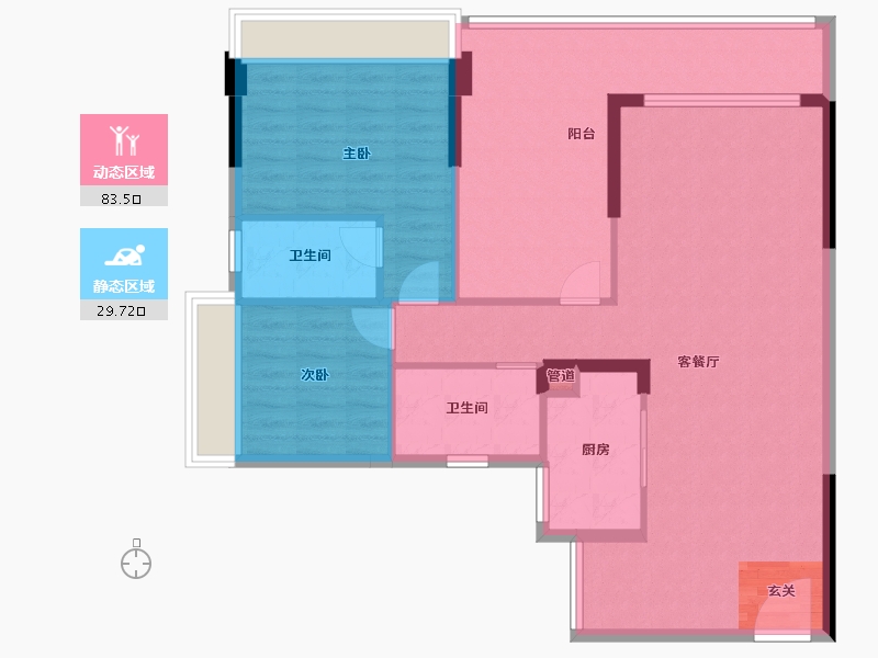 广东省-深圳市-天润嘉园-102.91-户型库-动静分区